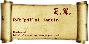 Répási Martin névjegykártya
